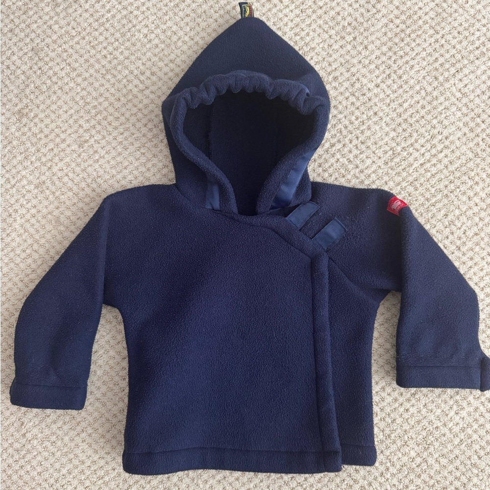 Widgeon Fleece Jacket, Navy, Size 18m